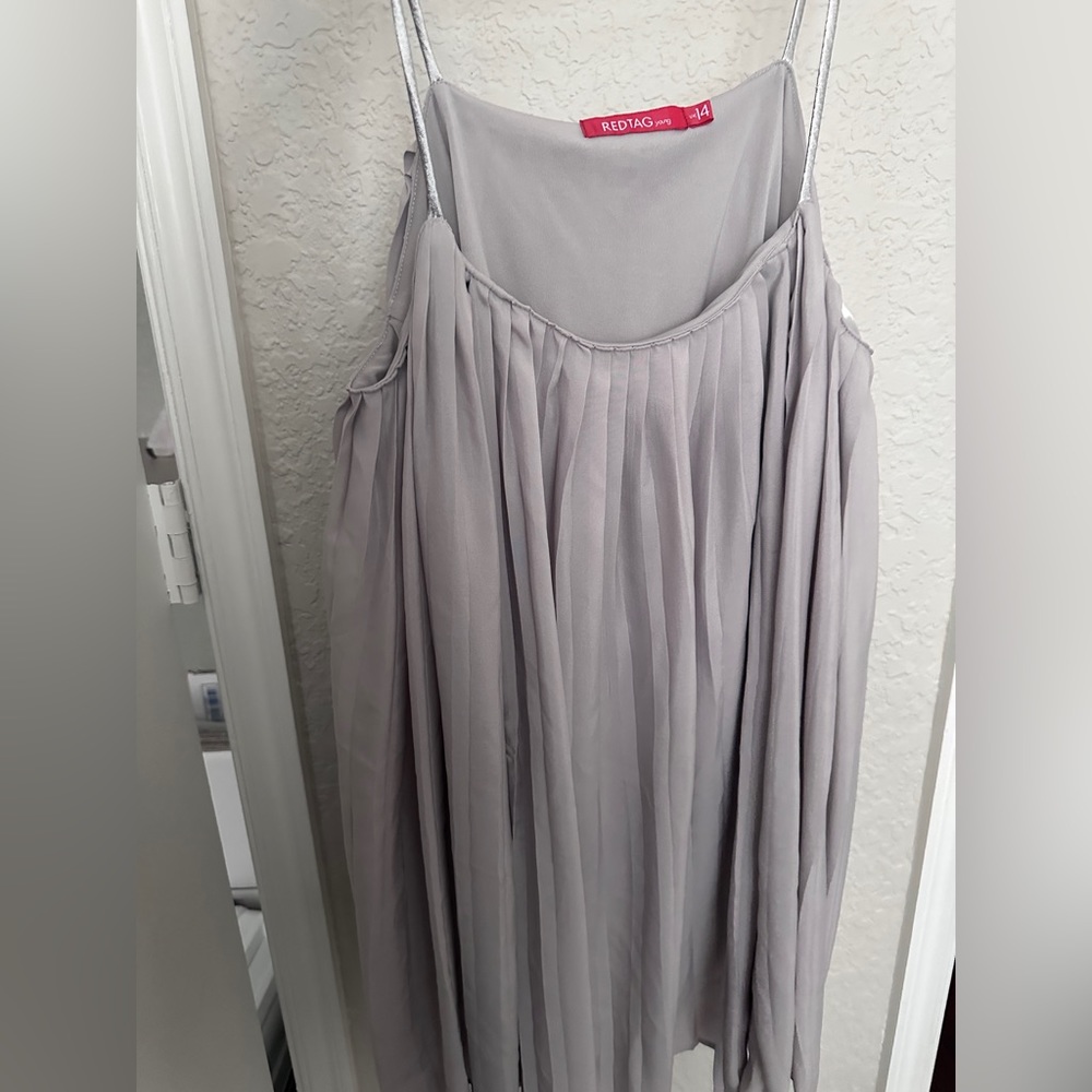 Silver party dress